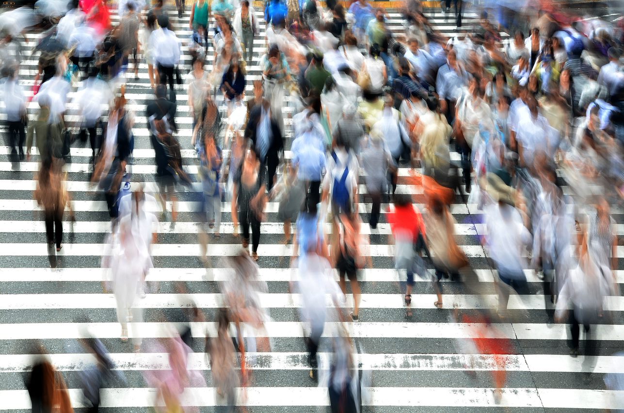 customer segmentation - people in crowd